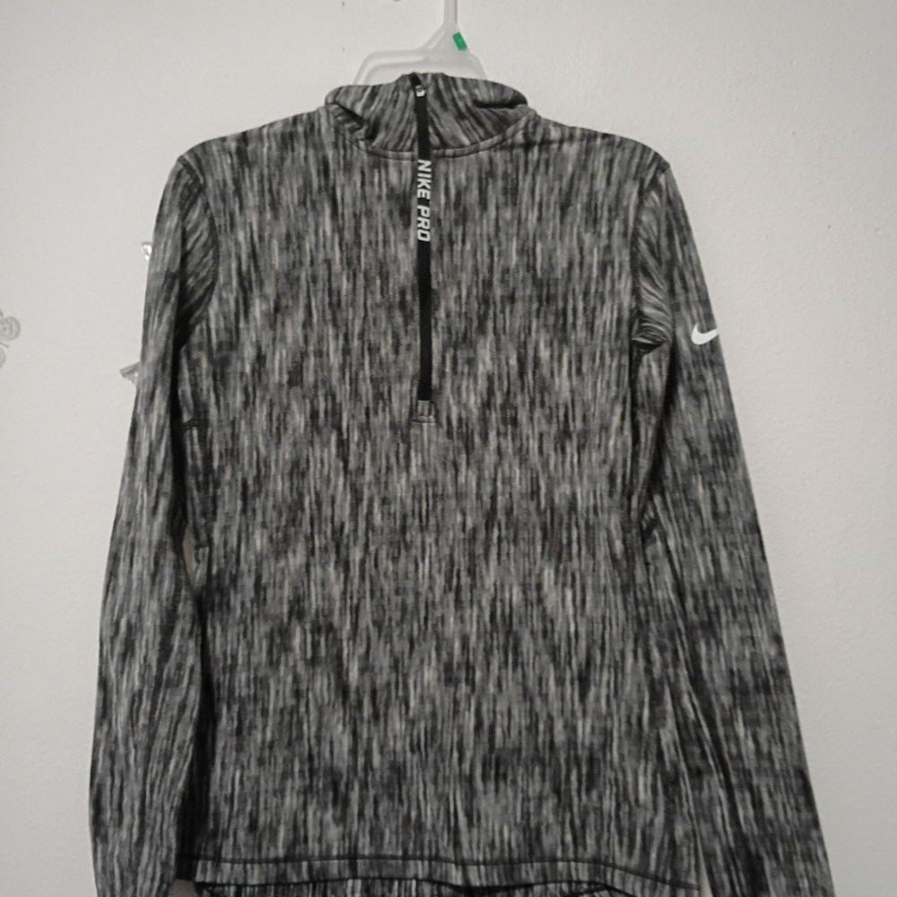 Nike Pro Gray Long Sleeve Top